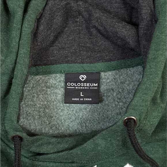 Michigan State Spartans Women's Hooded Sweatshirt Embroidered MSU Hoodie Sz Lrg - Picture 6 of 9